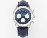 BLS Factory Breitling Navitimer 1 B01 Movement 43MM Blue Bracelet Blue Watch